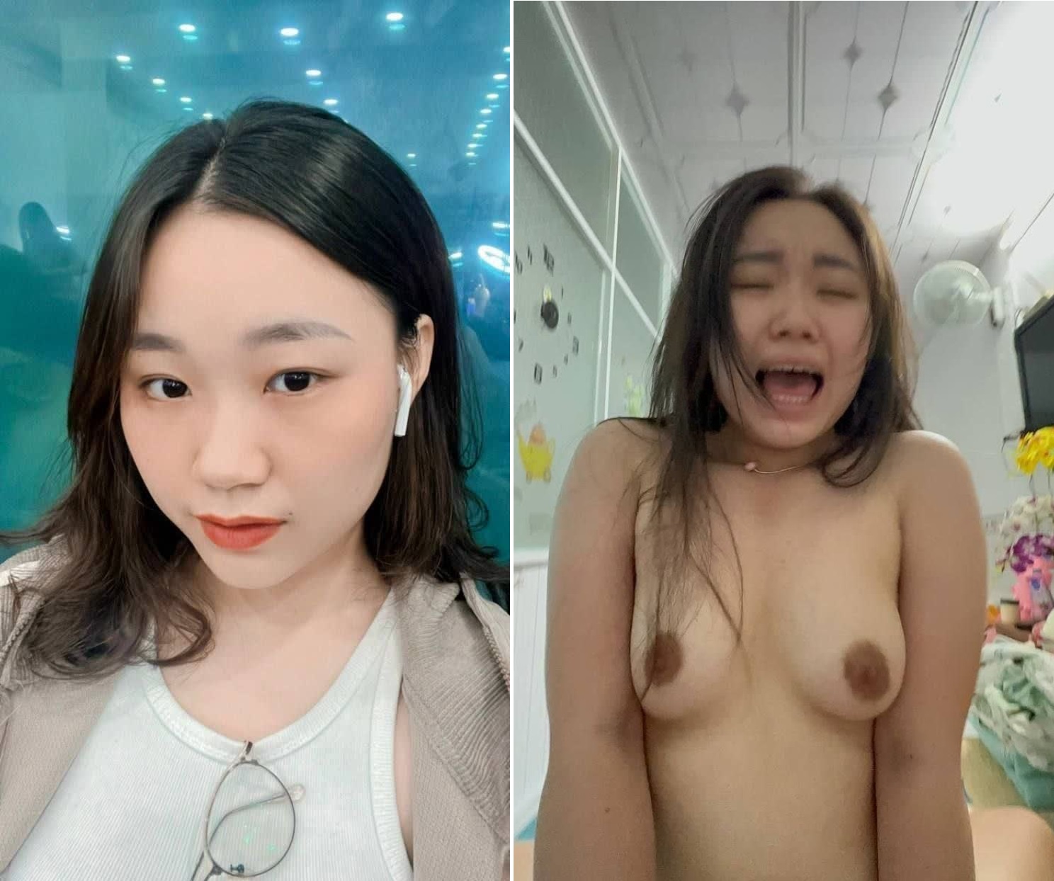 Dương vật anh to em mới nhấp đã rên